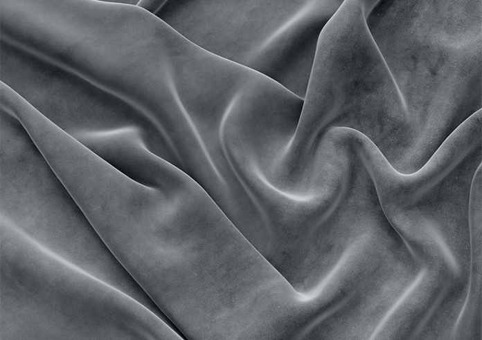 Velvet Opulence (Blackout), Storm Grey - Motorised Roman Blind - Image 4
